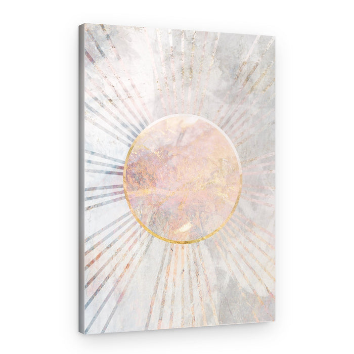 Sun worship golden universe – Canvas Print