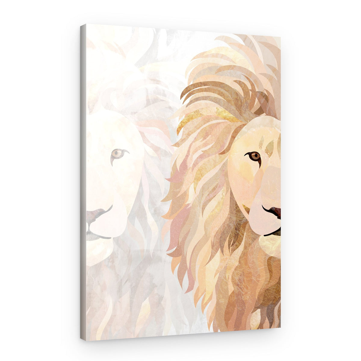 Golden Lion Spirit – Canvas Print