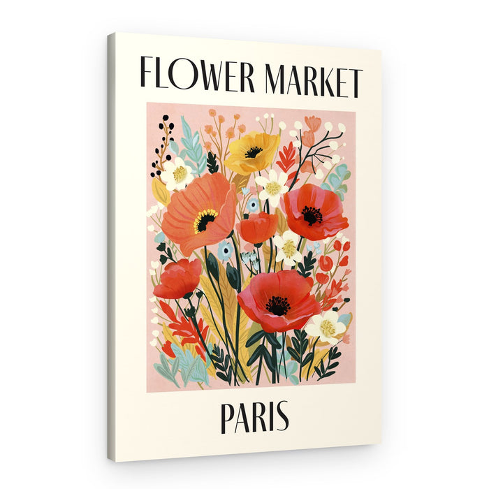 Paris Flower Market – Canvas Print