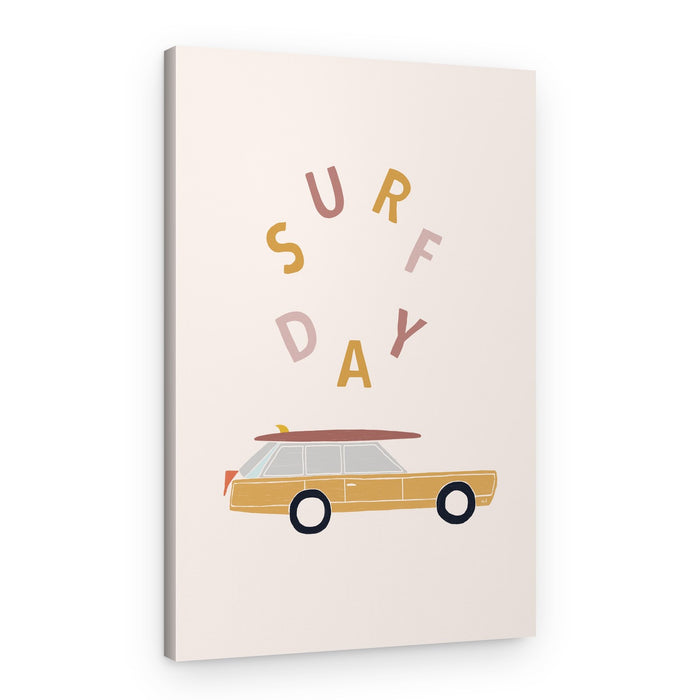 Surf Day Car – Canvas Print