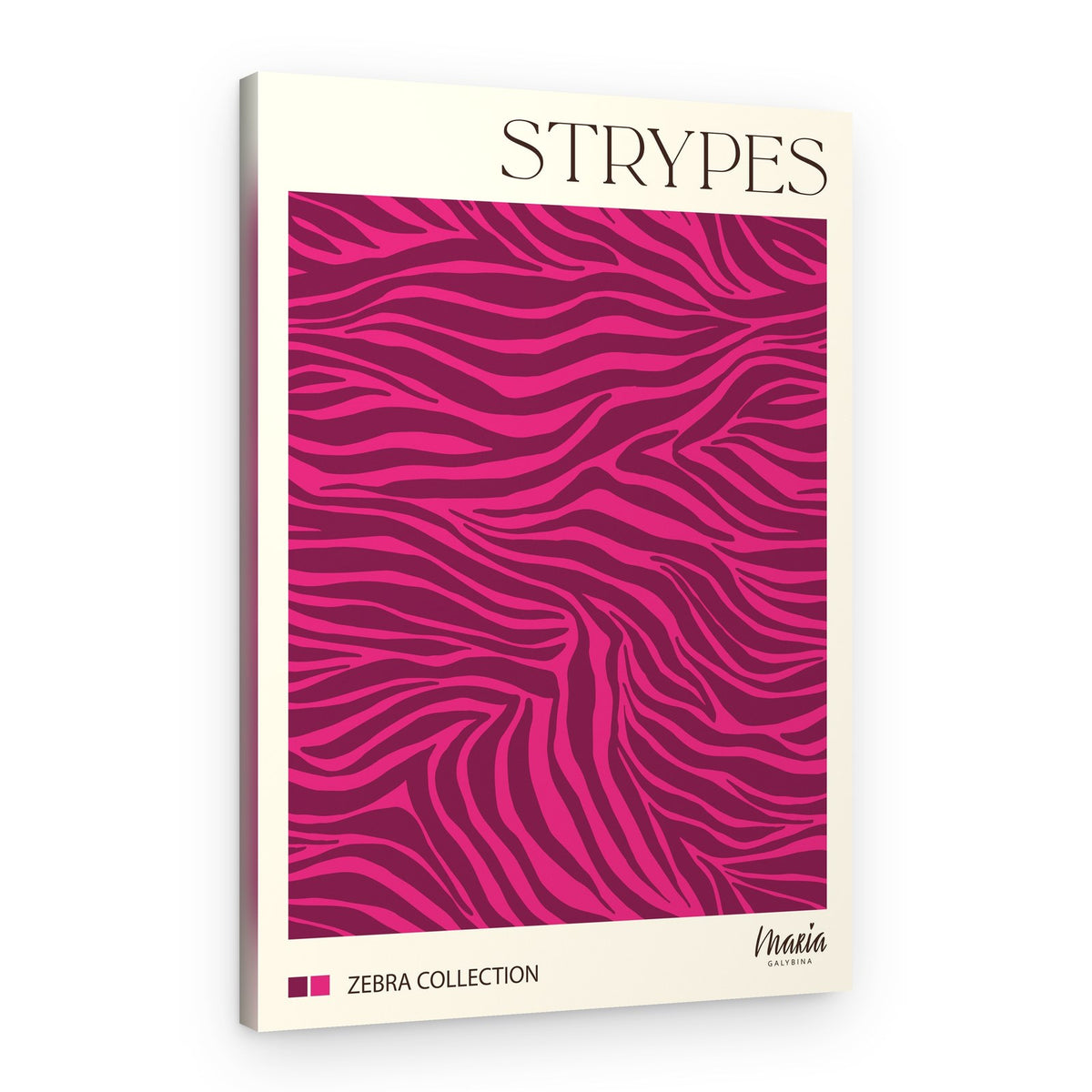 Vibrant Pink Zebra – Canvas Print