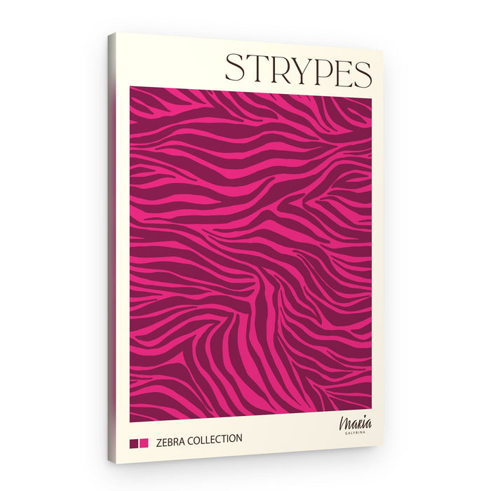 Vibrant Pink Zebra – Canvas Print