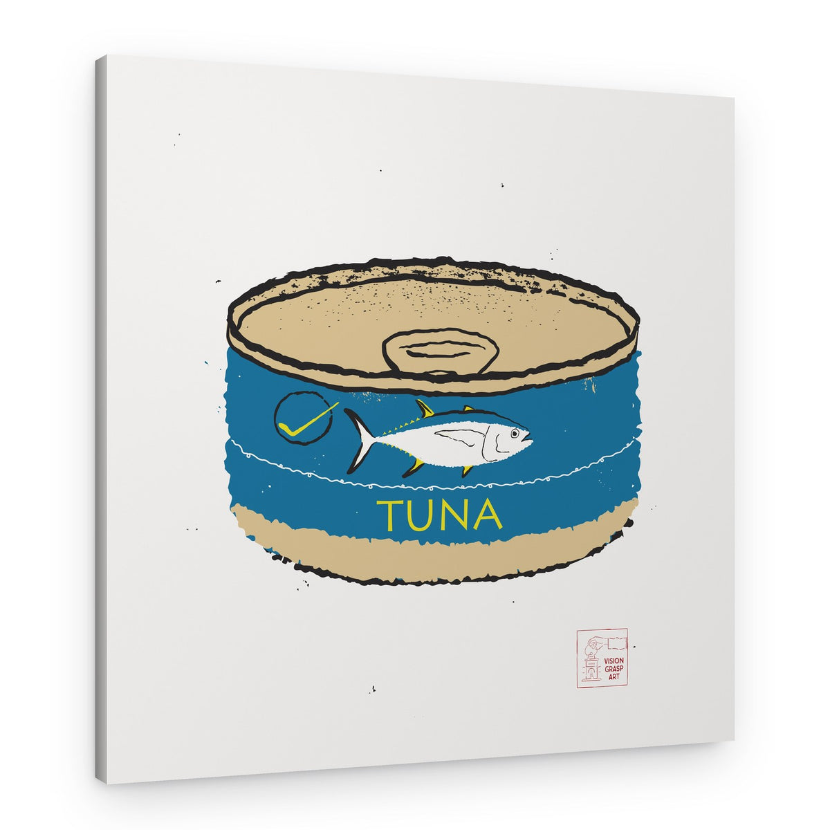 Retro Tuna Can – Canvas Print
