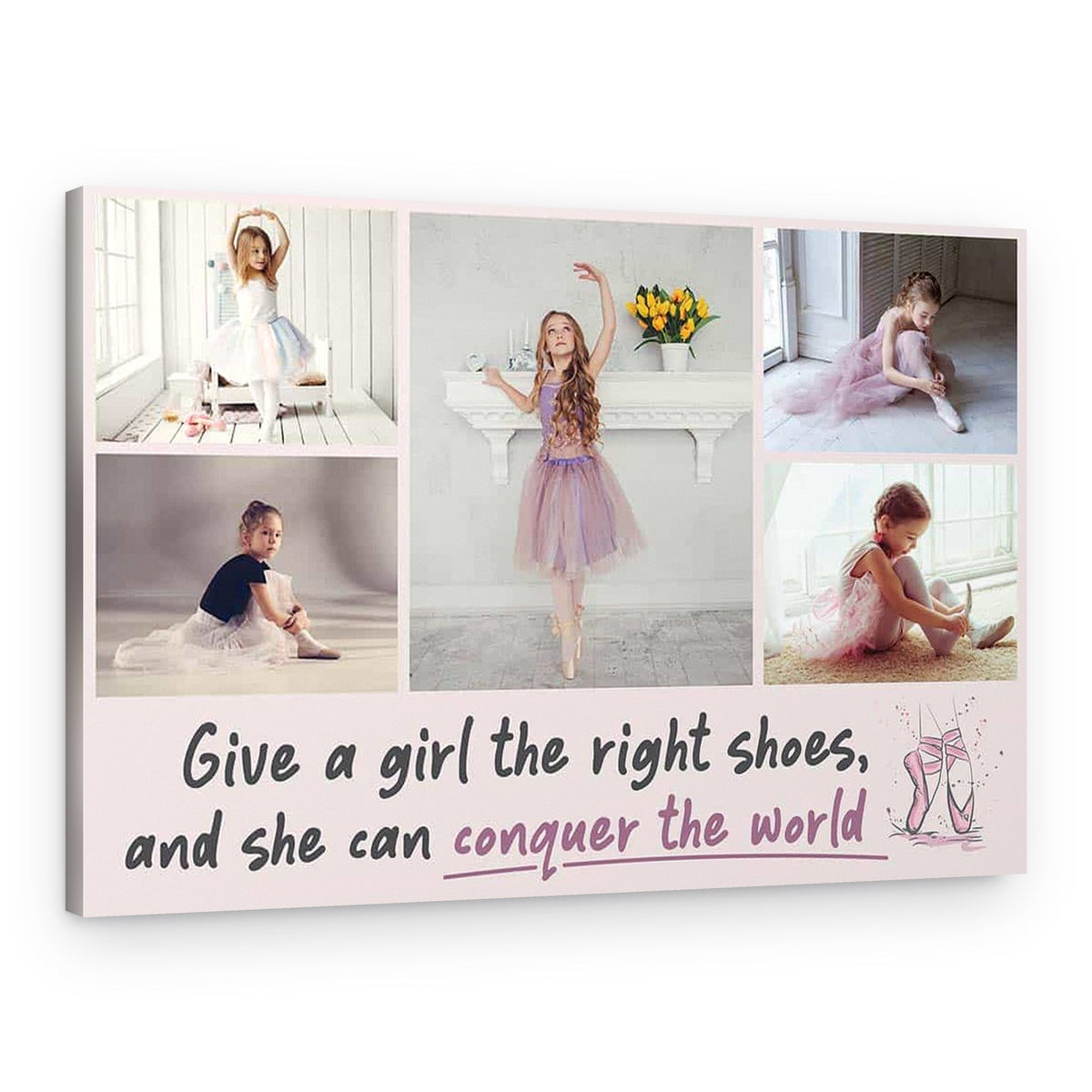 “Give a Girl the Right Shoes” Photo Canvas Print – Canvas Print