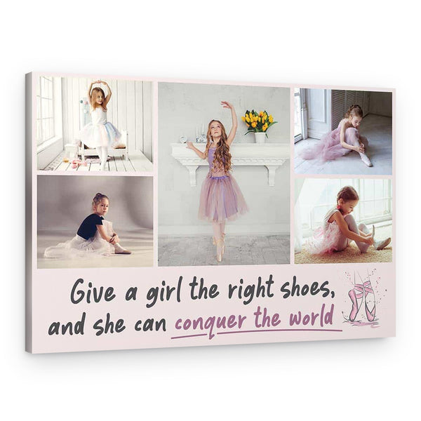 “Give a Girl the Right Shoes” Photo Canvas Print