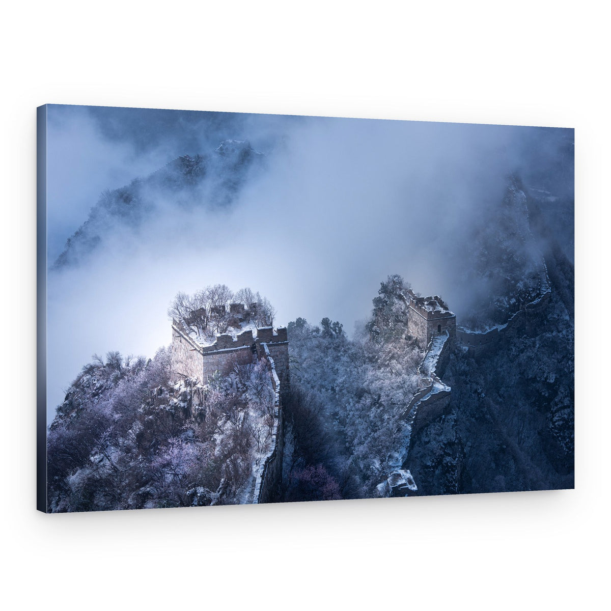 Great Wall Winter Mist – Canvas Print