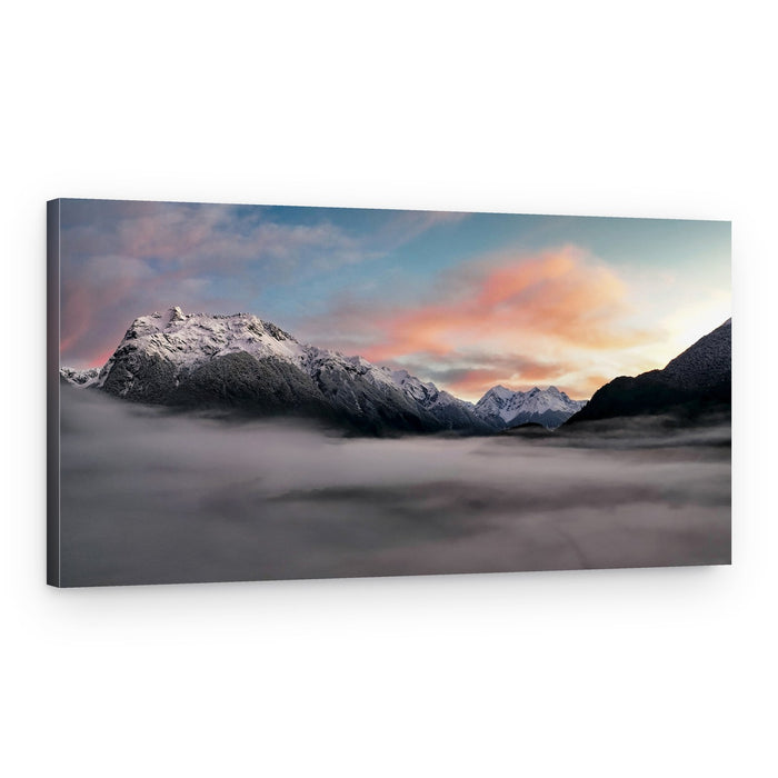 Misty Mountain Sunrise – Canvas Print