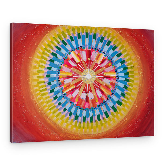 Radiant Energy Mandala – Canvas Print