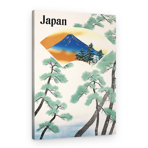 1930s Japanese Government Railways Travel Poster – Canvas Print