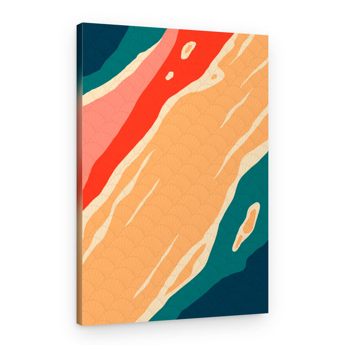Abstract Organic Waves – Canvas Print