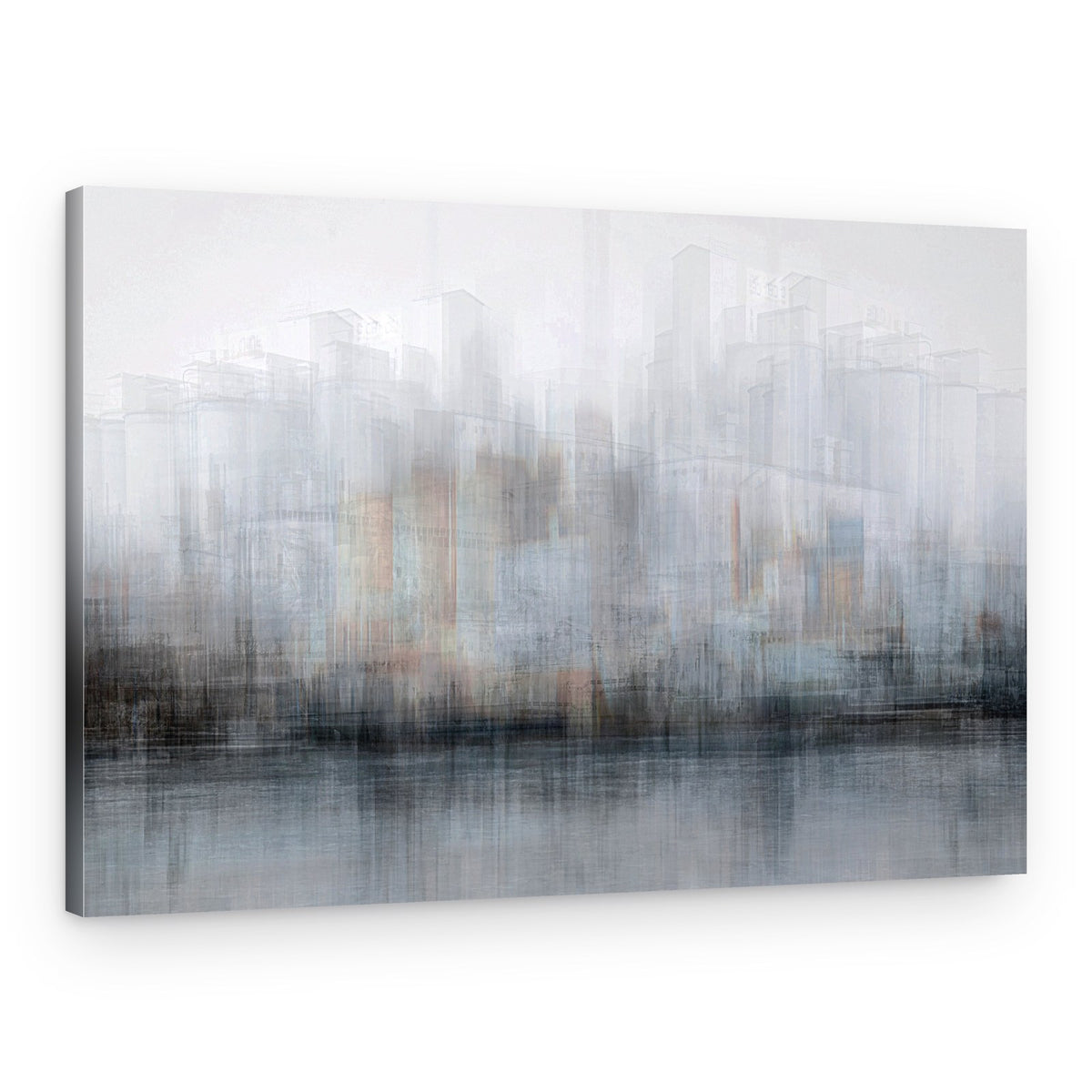 Blurred City Reflections – Canvas Print