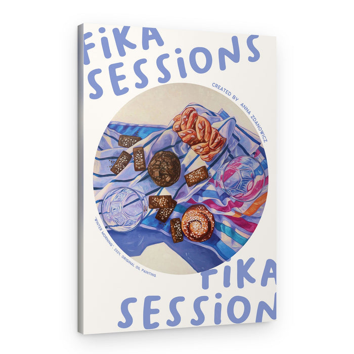 Cozy Fika Treats – Canvas Print
