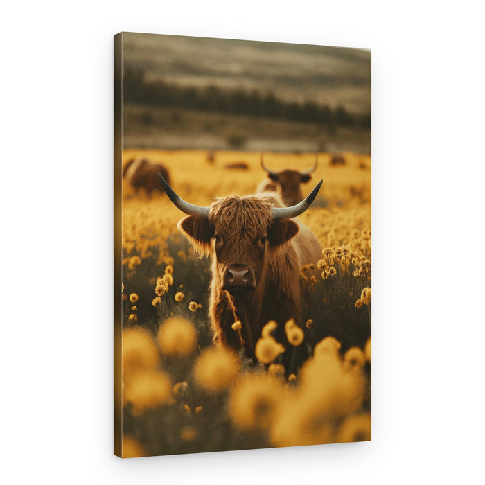 Golden Field Gaze – Canvas Print