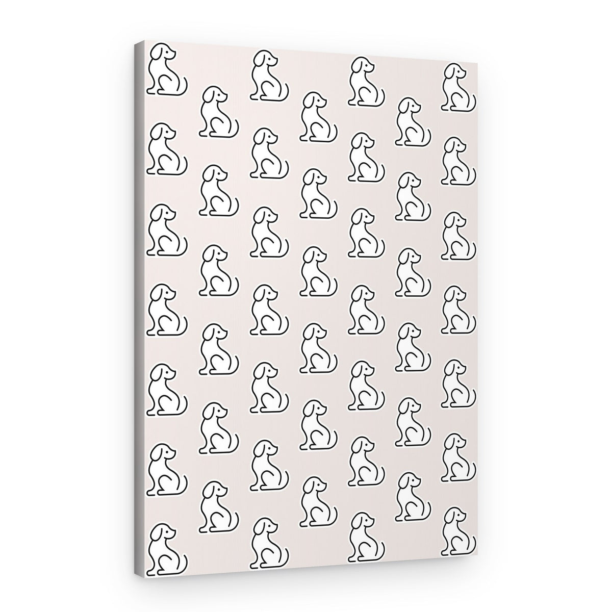 Sweet Sitting Dogs – Canvas Print