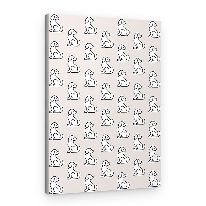 Sweet Sitting Dogs – Canvas Print