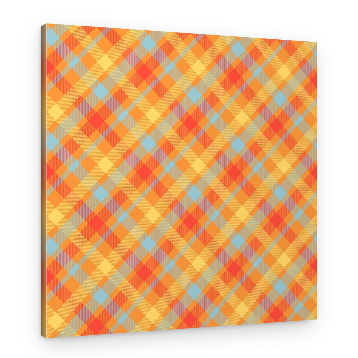 Colorful Fall Plaid – Canvas Print