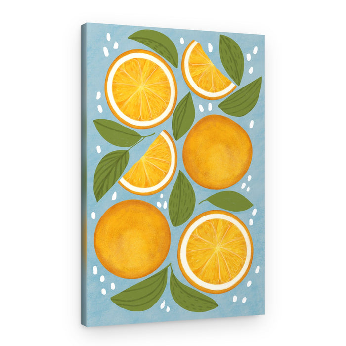 Sunny Orange Refresh – Canvas Print
