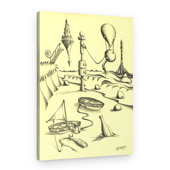 Whimsical Fantasy Island – Canvas Print