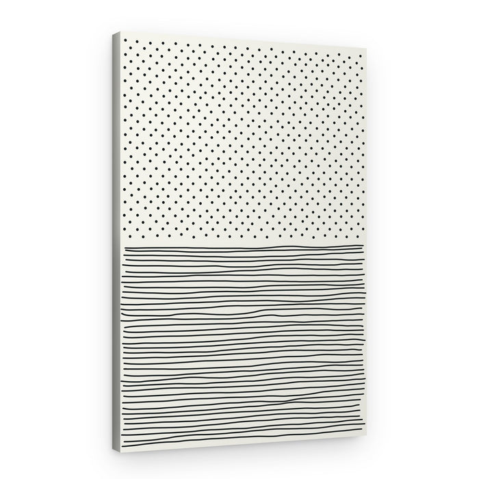 Abstract Dot Line Pattern – Canvas Print
