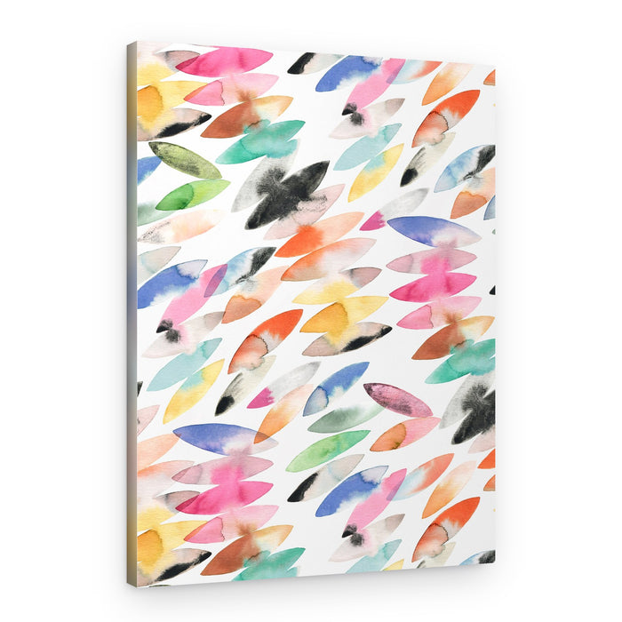 Vibrant Watercolor Shapes – Canvas Print