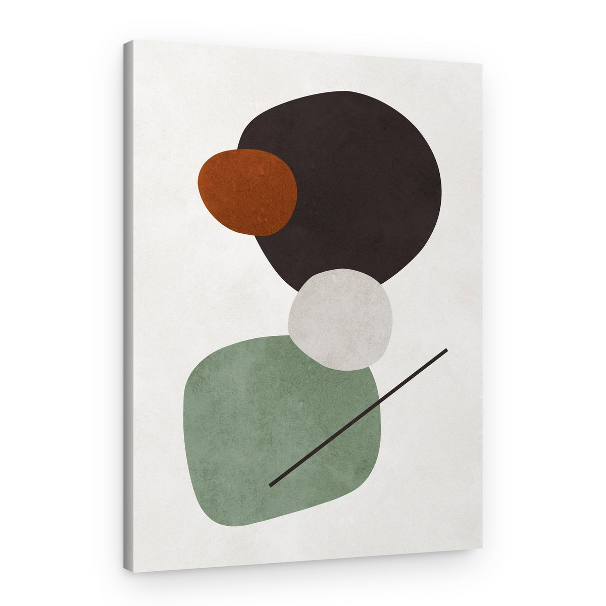 Earthy Shape Balance – Canvas Print