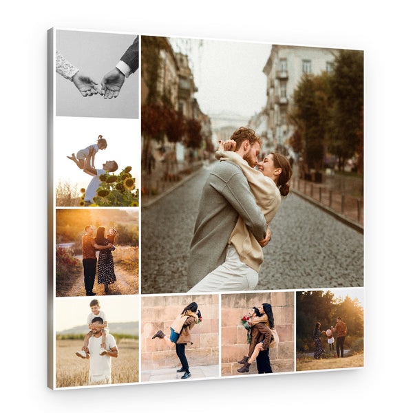 Central Focus 8 Collage Custom Canvas Print
