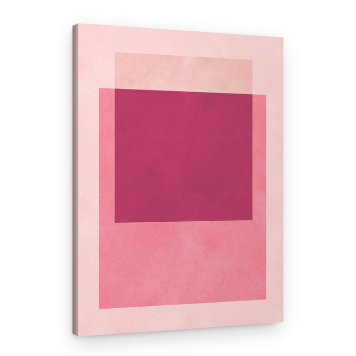 Soft Pink Geometry – Canvas Print