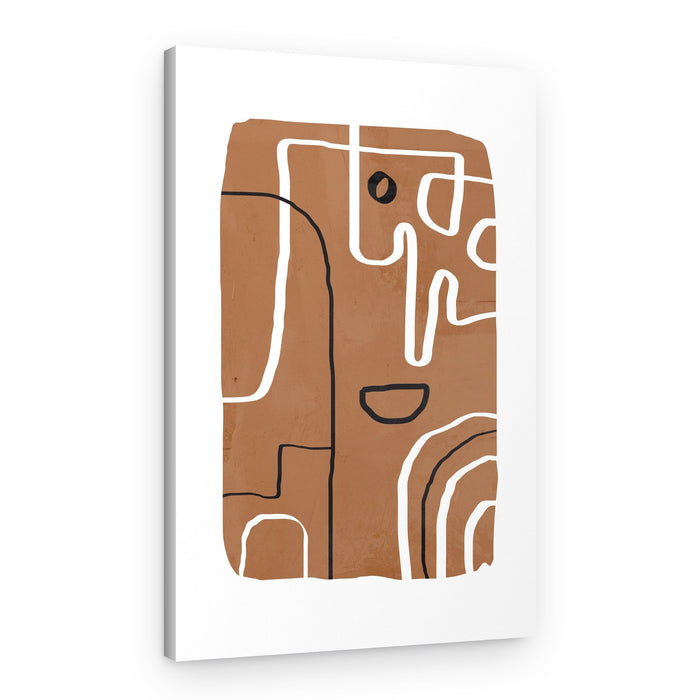 Abstract Face Lines – Canvas Print