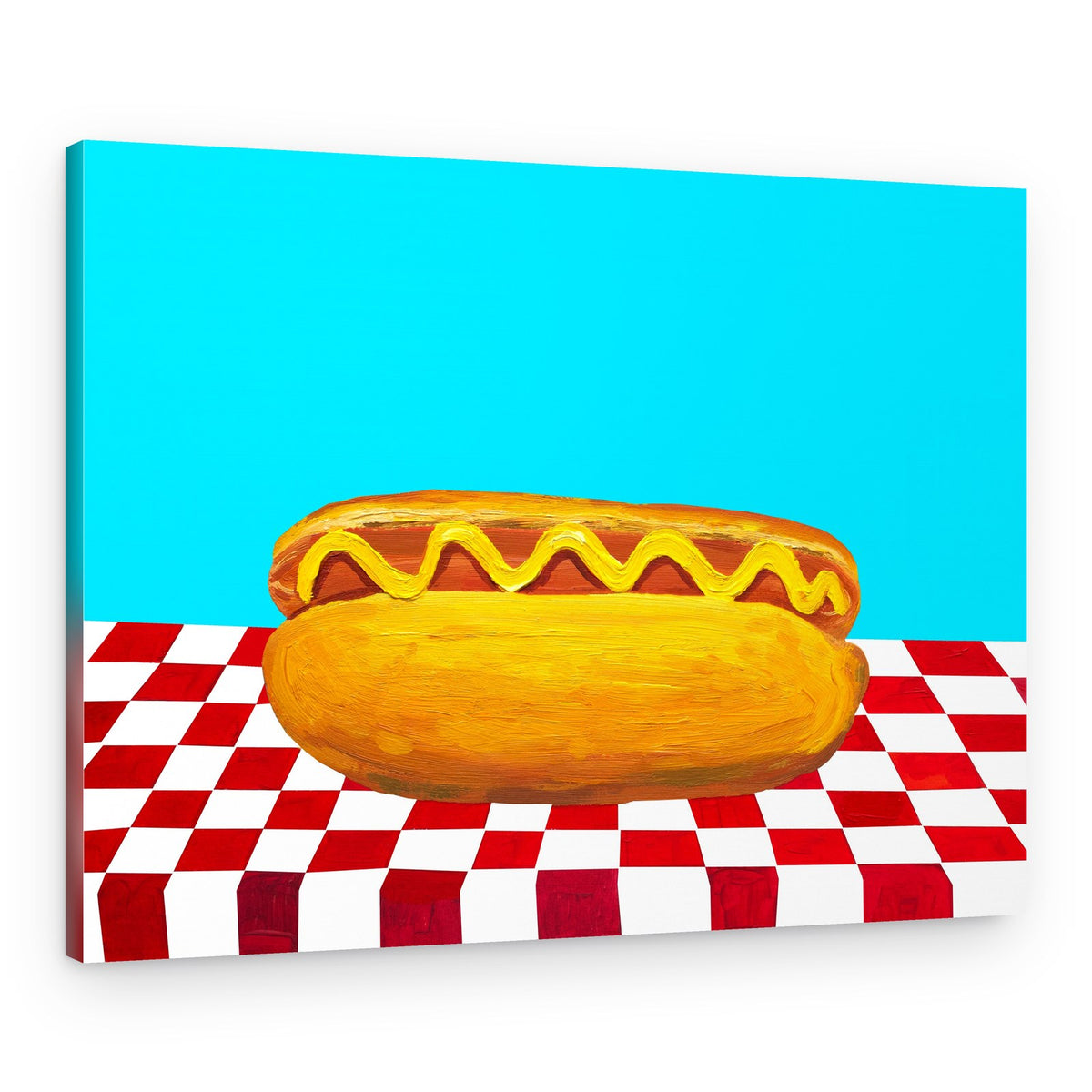 Classic Hot Dog Picnic – Canvas Print