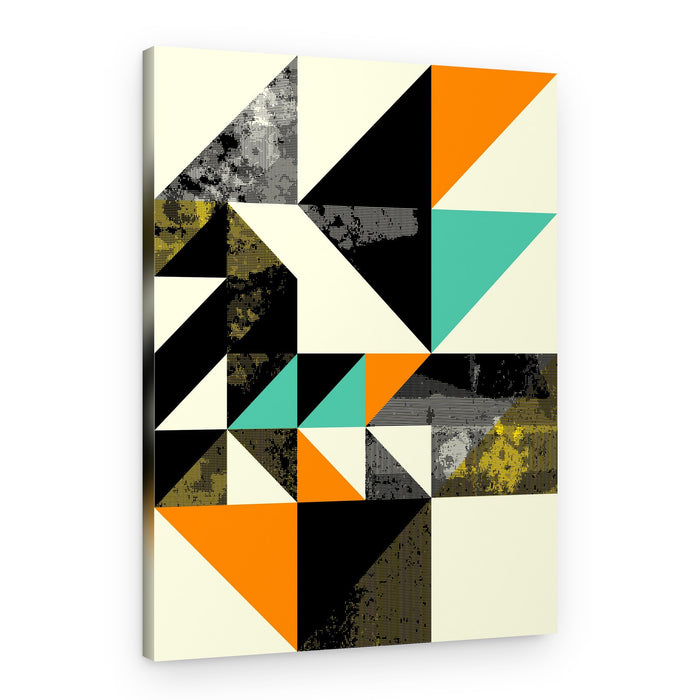 Textured Geometric Shapes – Canvas Print