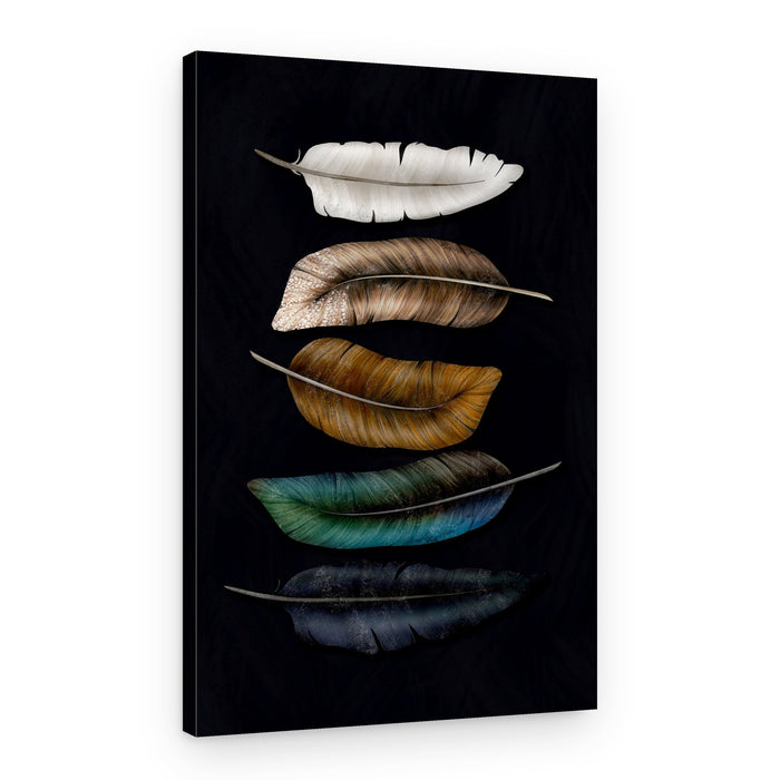 Elegant Feather Gradient – Canvas Print