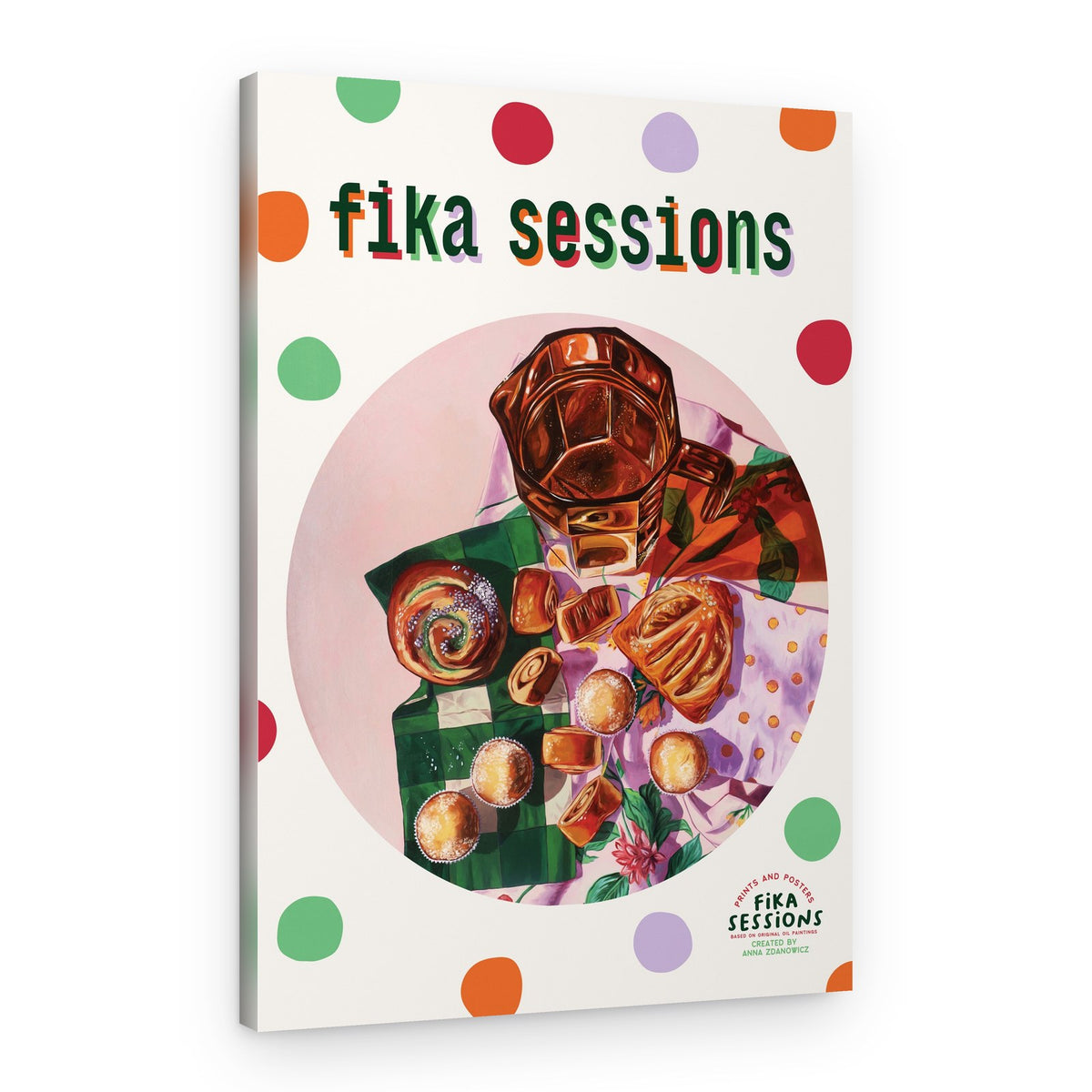 Fika Pastry Spread – Canvas Print