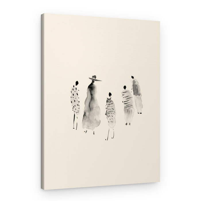 Fashionable Watercolor Figures – Canvas Print
