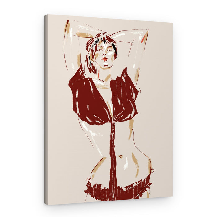 Elegant Lingerie Style – Canvas Print