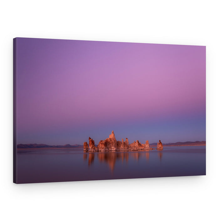 Purple Twilight Tufas – Canvas Print