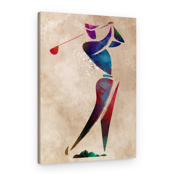 Dynamic Golf Swing – Canvas Print