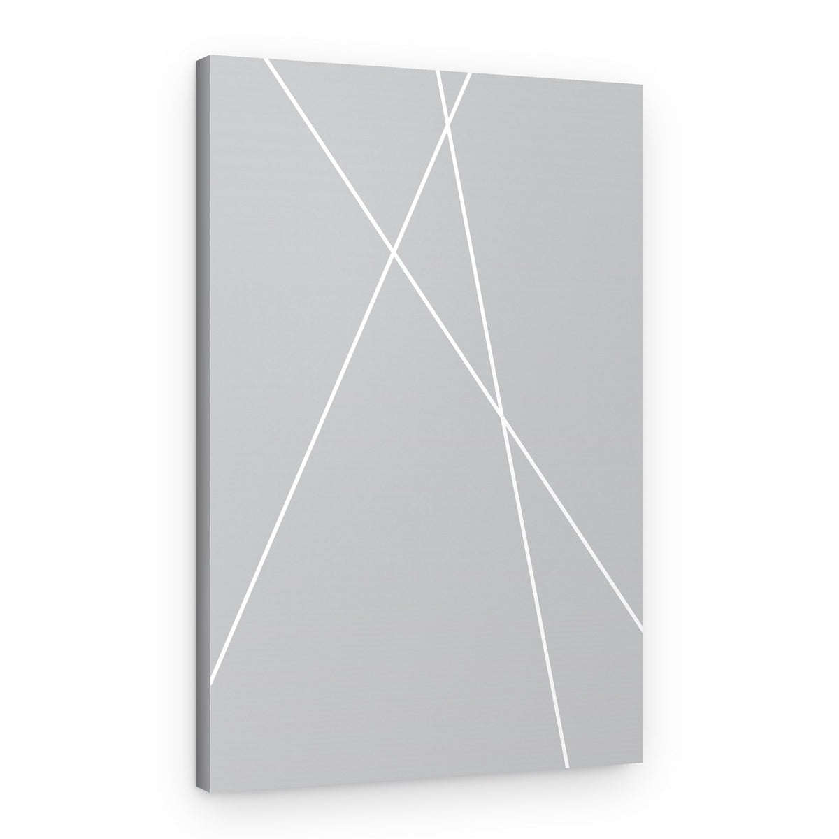 Intersecting White Lines – Canvas Print