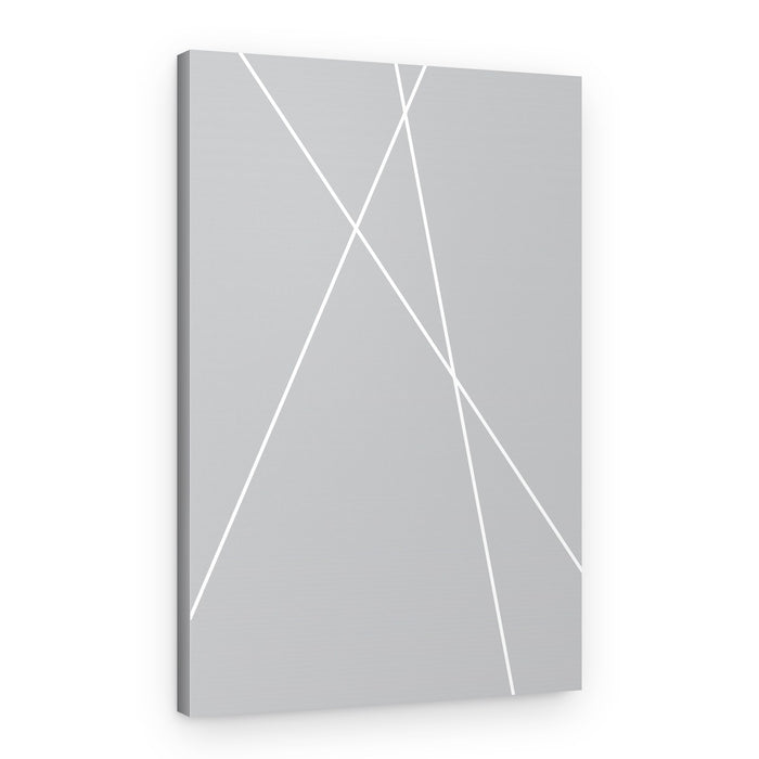 Intersecting White Lines – Canvas Print