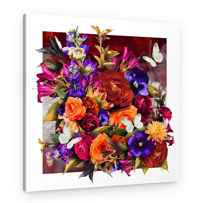 Vibrant Floral Bouquet – Canvas Print