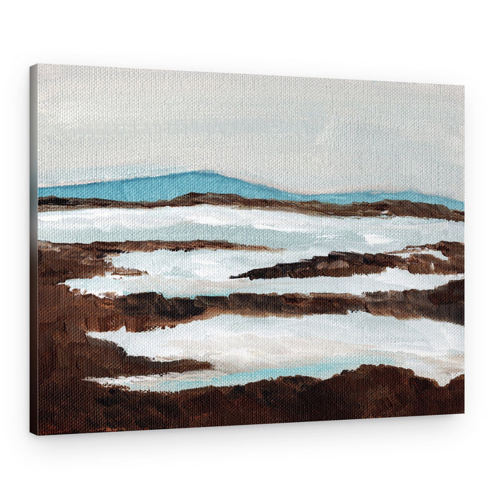 Abstract Winter River – Canvas Print