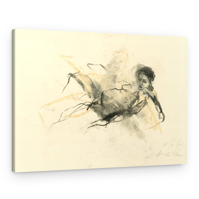 Graceful Nude Sketch – Canvas Print