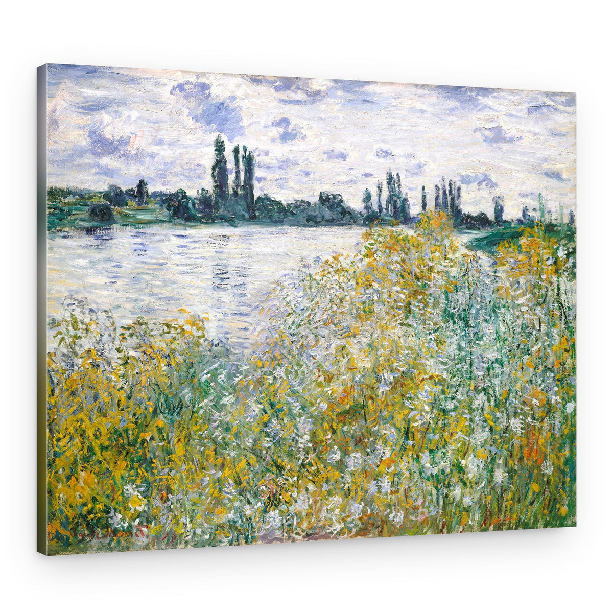 Île Aux Fleurs Near Vétheuil (1880) By Claude Monet – Canvas Print