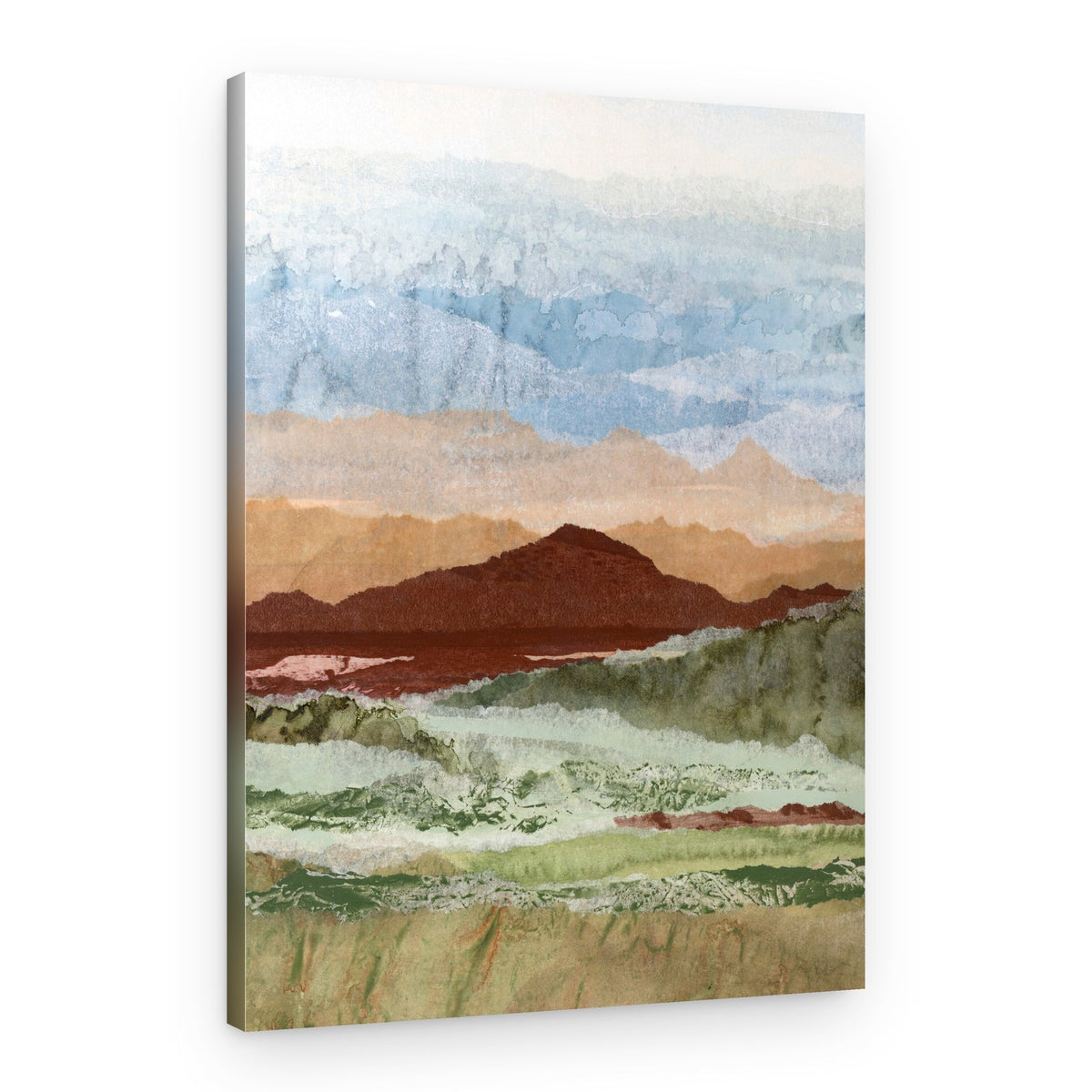 Abstract Mountain Layers – Canvas Print