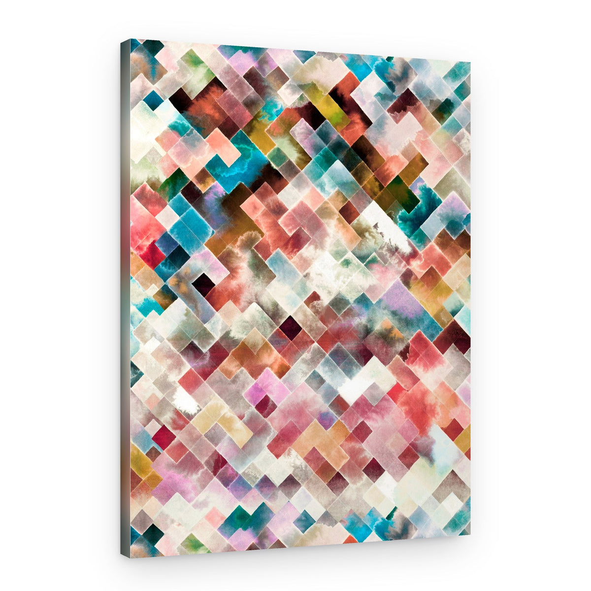 Vibrant Geometric Blends – Canvas Print