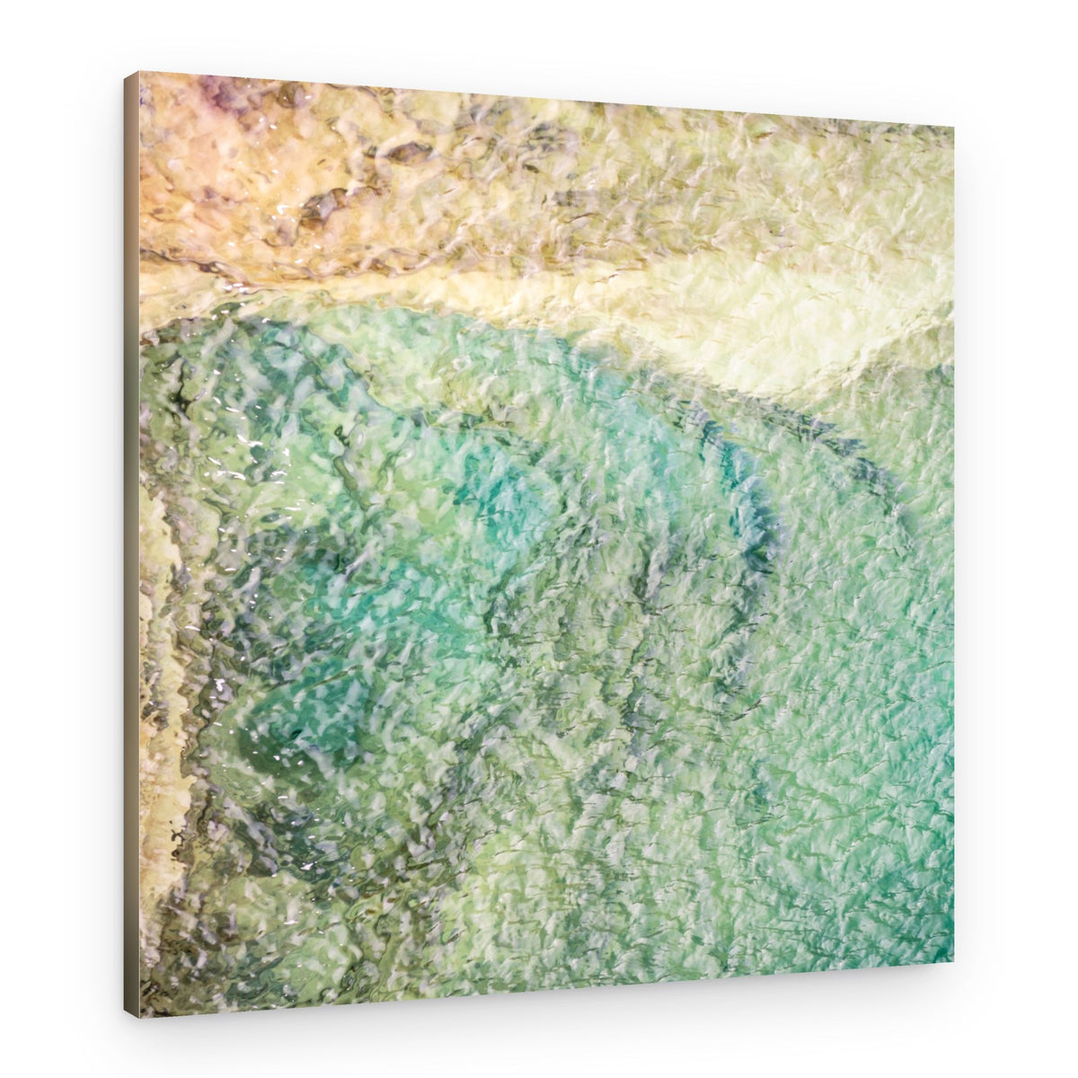 Shimmering Aqua Ripples – Canvas Print