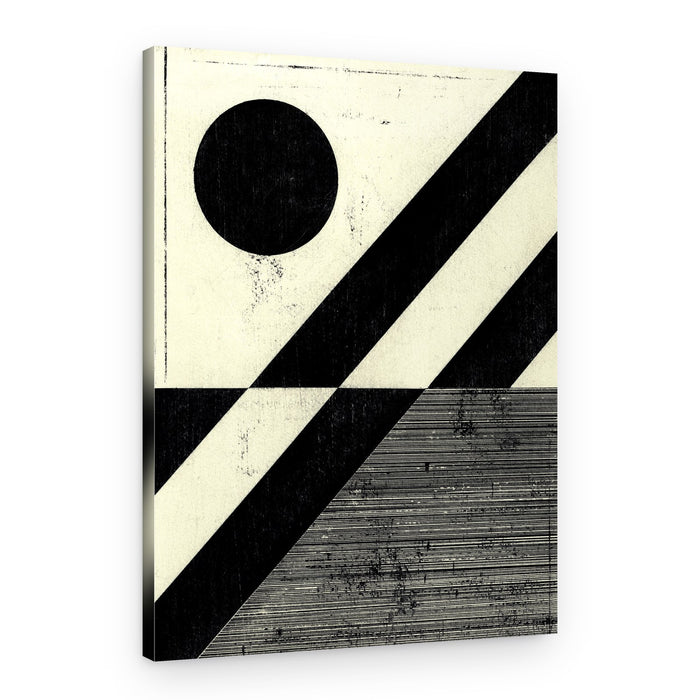 Bold Geometric Contrast – Canvas Print