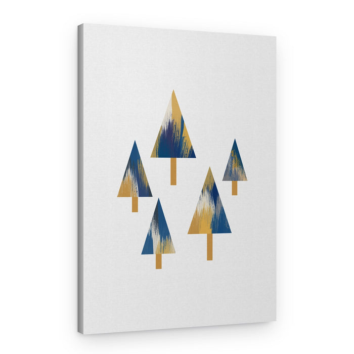 Abstract Golden Trees – Canvas Print