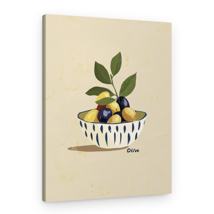 Bowl of Olives – Canvas Print