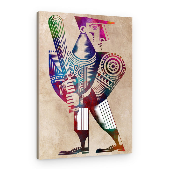 Vibrant Tribal Figure – Canvas Print