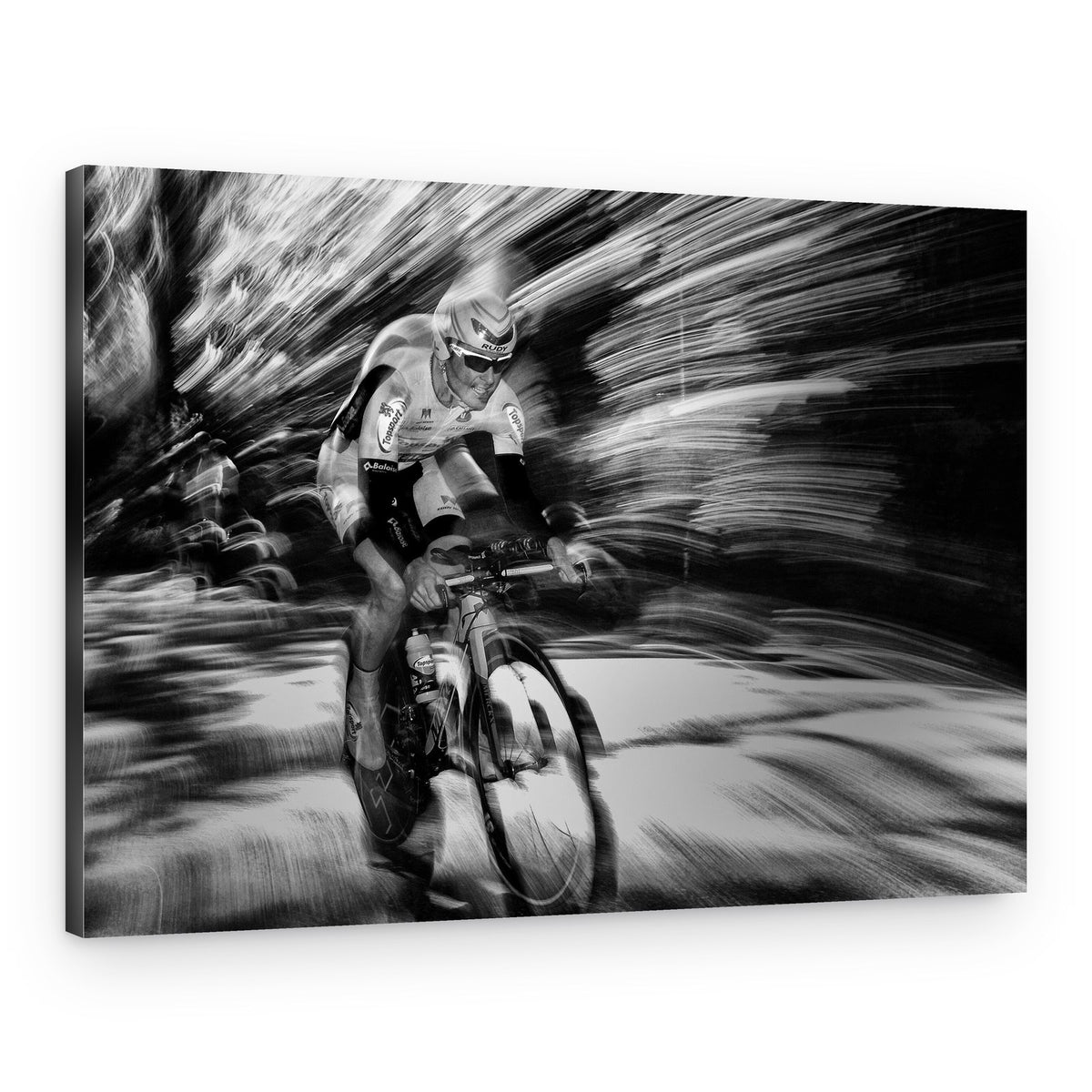 Speeding Cyclist Motion – Canvas Print